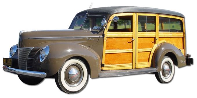 Vintage woodie car