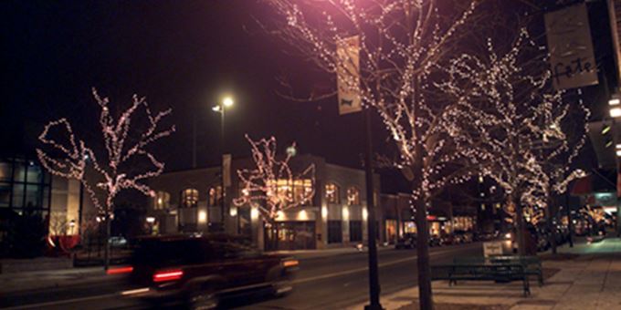 Lighting Ceremony in the Broadway District.