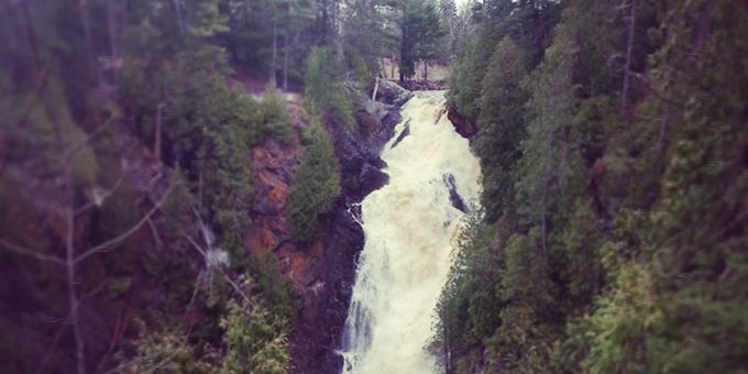 Big Manitou Falls at Pattison State Park just outside of Superior.