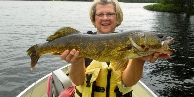 Big Walleye caught on an area lake...