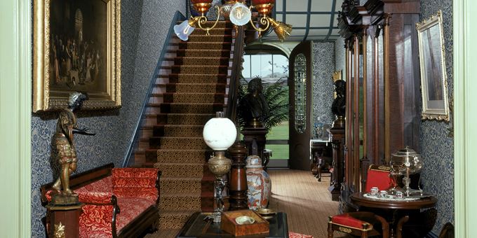 The front hall of Villa Louis, 2000s