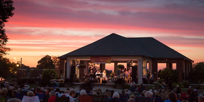 Enjoy beautiful sunsets at Riverside Park in Beloit during free Music and More concerts!