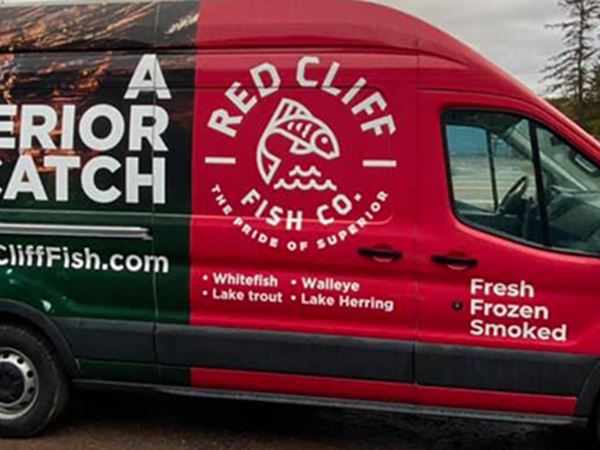 Red Cliff Fishing Company Van