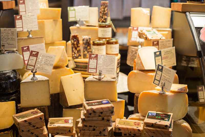cheese display at fromagination