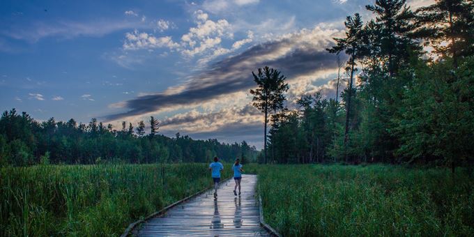 Explore more than 5 miles of trails in the 280-acre Schmeeckle Reserve on the UW-Stevens Point campus.