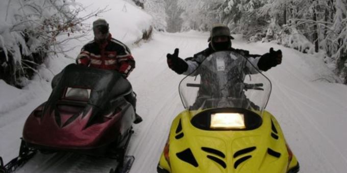 360 miles of snowmobile trails in Polk County.