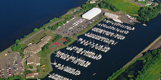 Aerial photo from barkers-island-marina.com