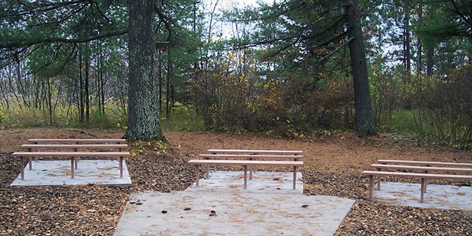 The Superior Municipal Forest features an outdoor classroom. Photo from the City of Superior.