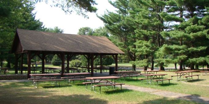 Picnic area and shelter