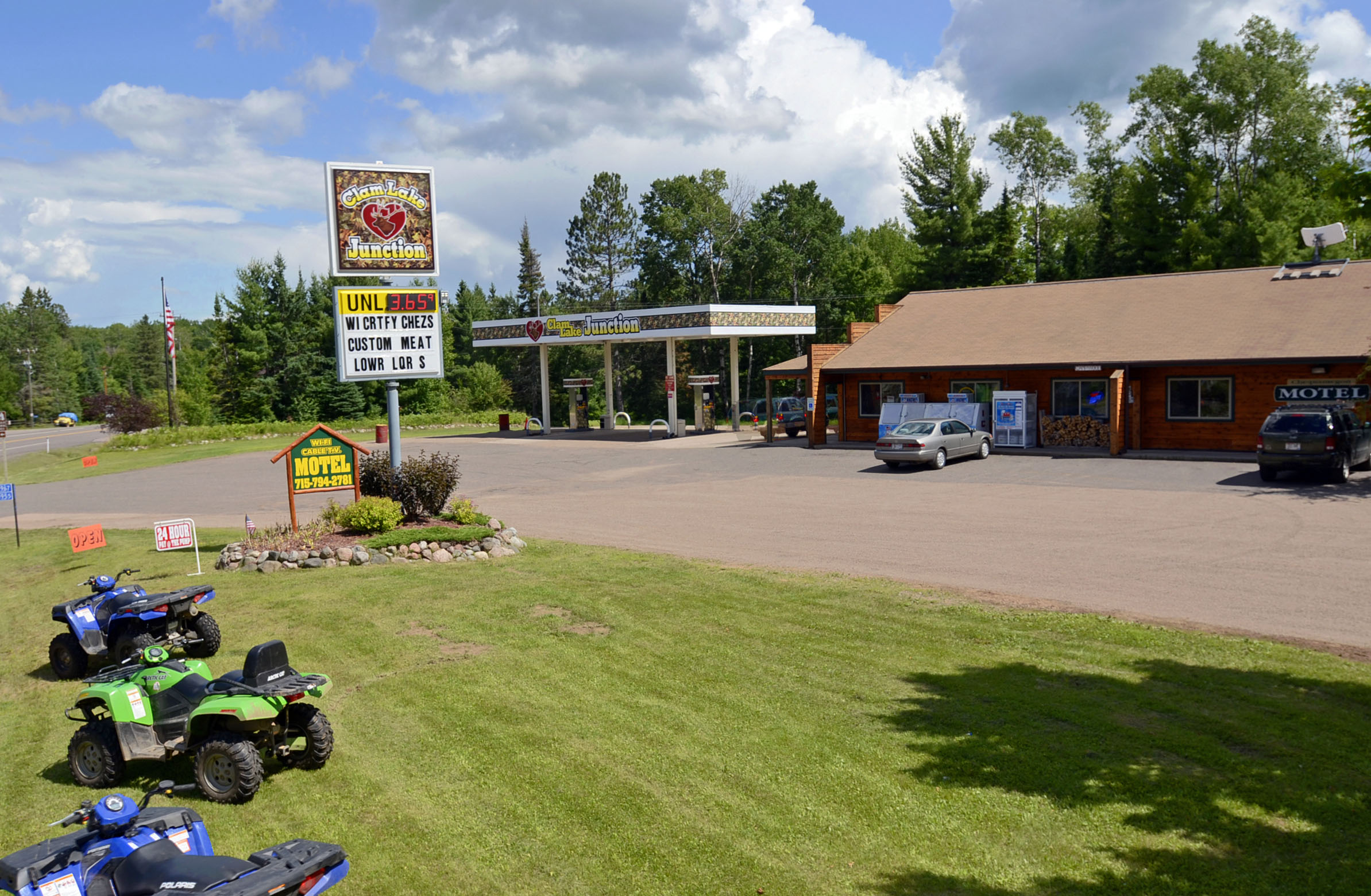 Clam Lake Junction Gas, Motel & Groceries Travel Wisconsin