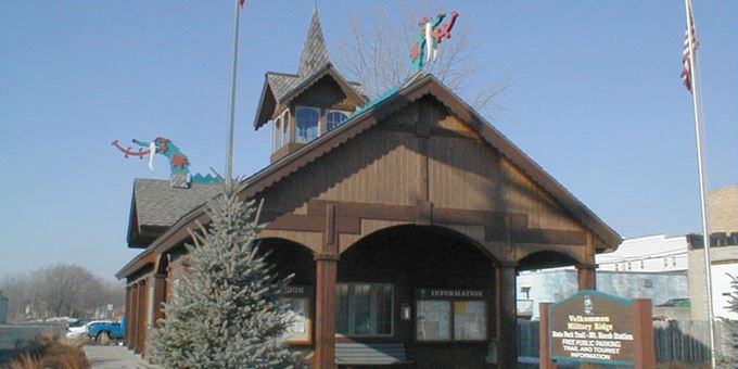 Ride your bike or take a hike on the 40 mile long Military Ridge Trail (Mount Horeb Rest Station shown).