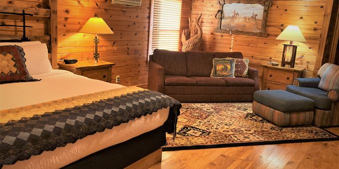 Some of the highest rated accommodations IN THE WORLD, the Kickapoo Valley Ranch Guest cabins are the best. Ever!