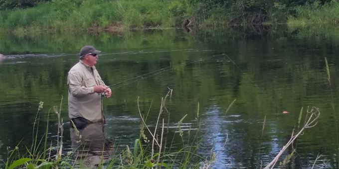Fishing the South Fork of the Flambeau River in the Kimberly Clark Wildlife Area