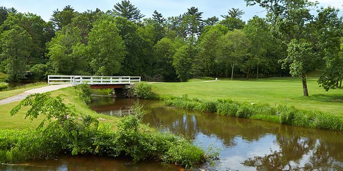 The bridge on The Ridges Golf Course