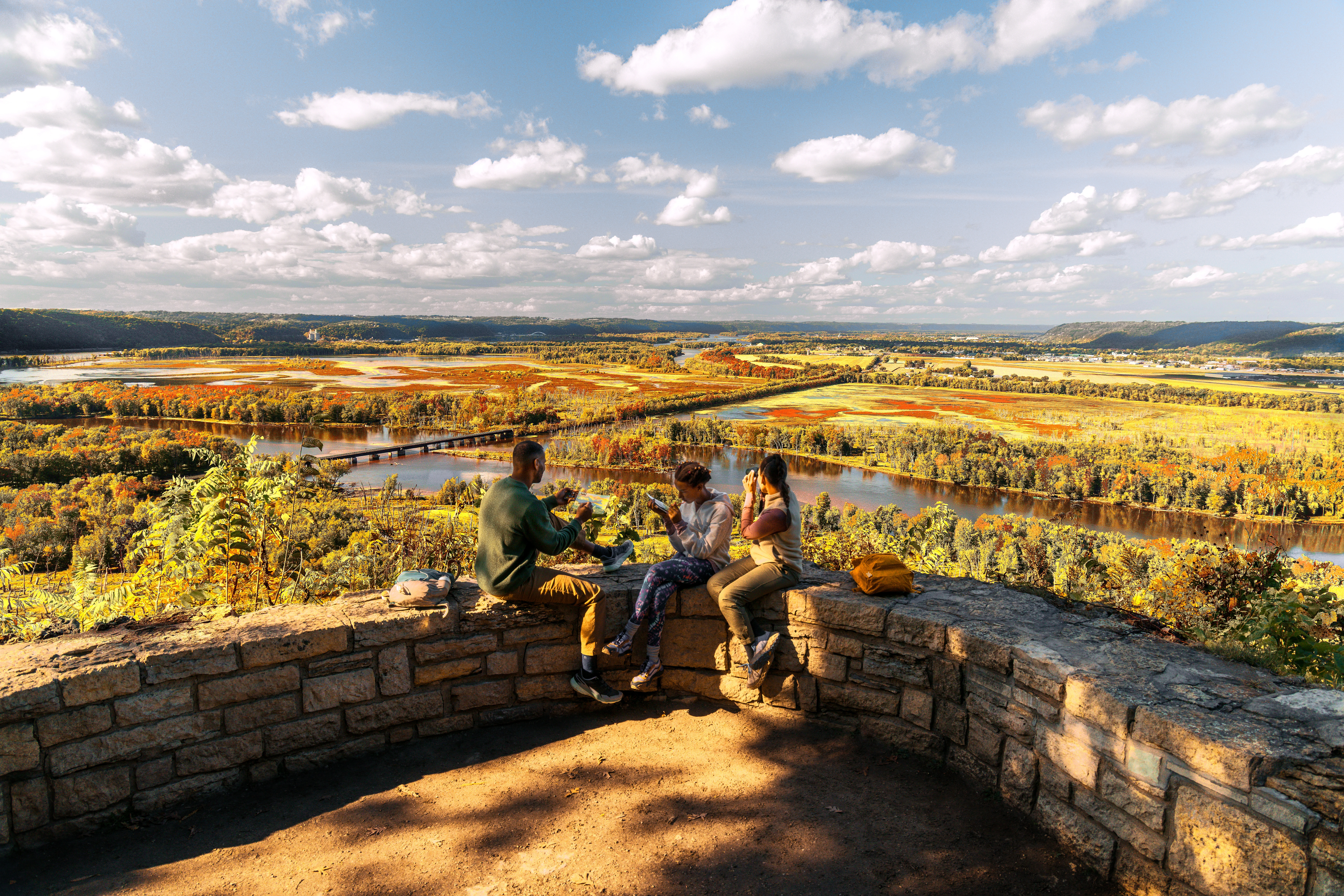vista scene hiking overlook