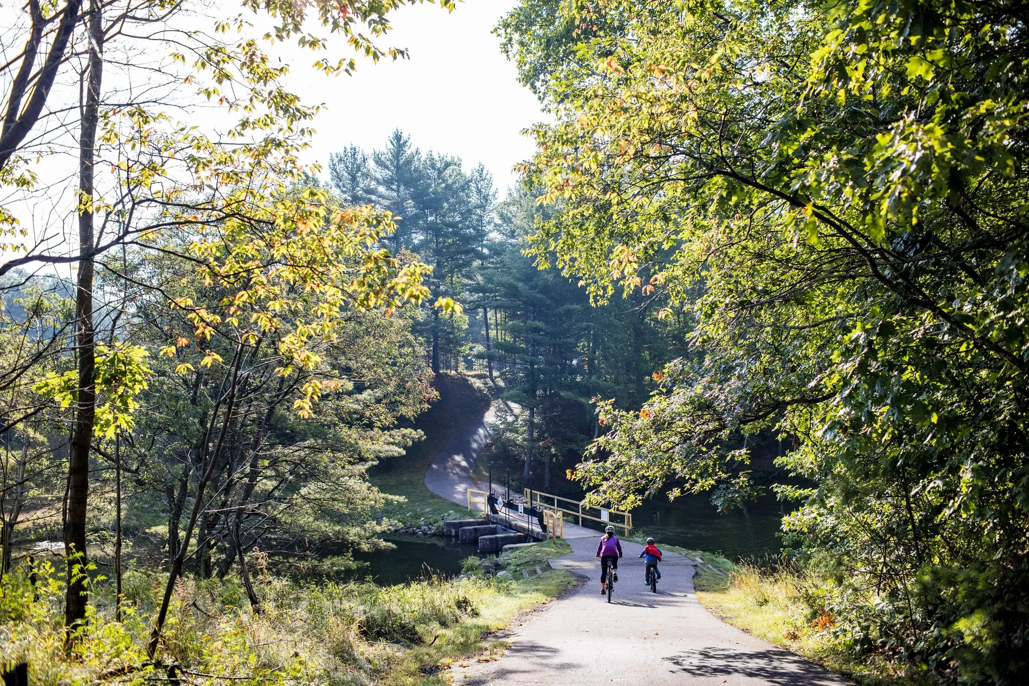 family bikes on bike the heart trail vilas