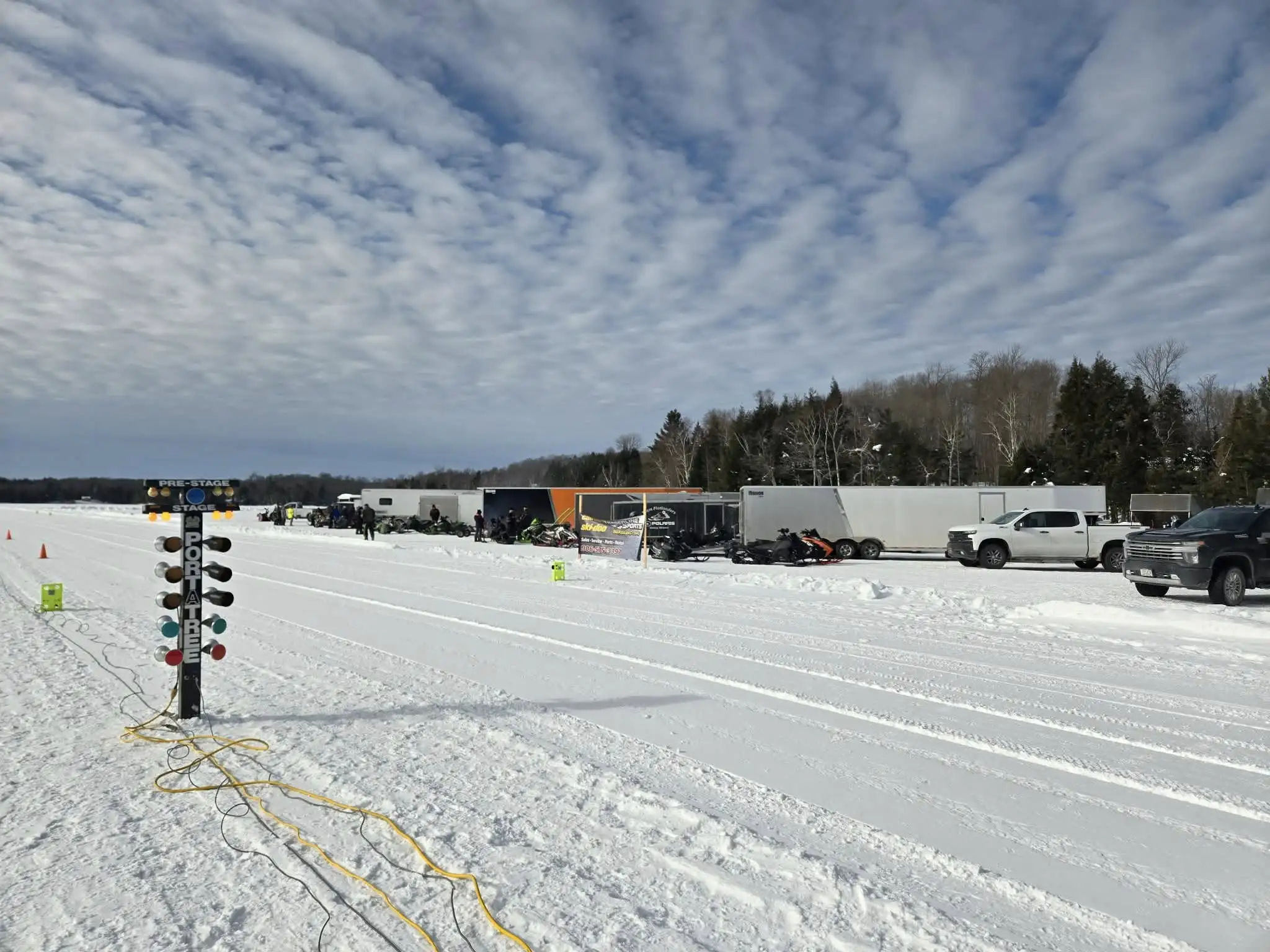 King of the Lake Snow Drags at Lynx Lake