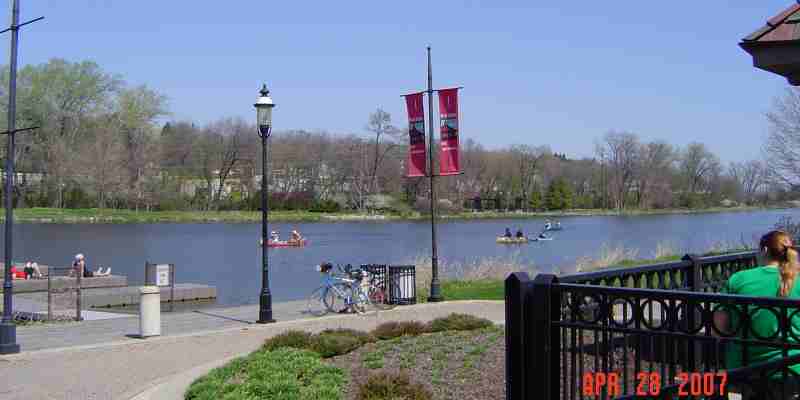 Pewaukee RiverRun Finish Frame Park