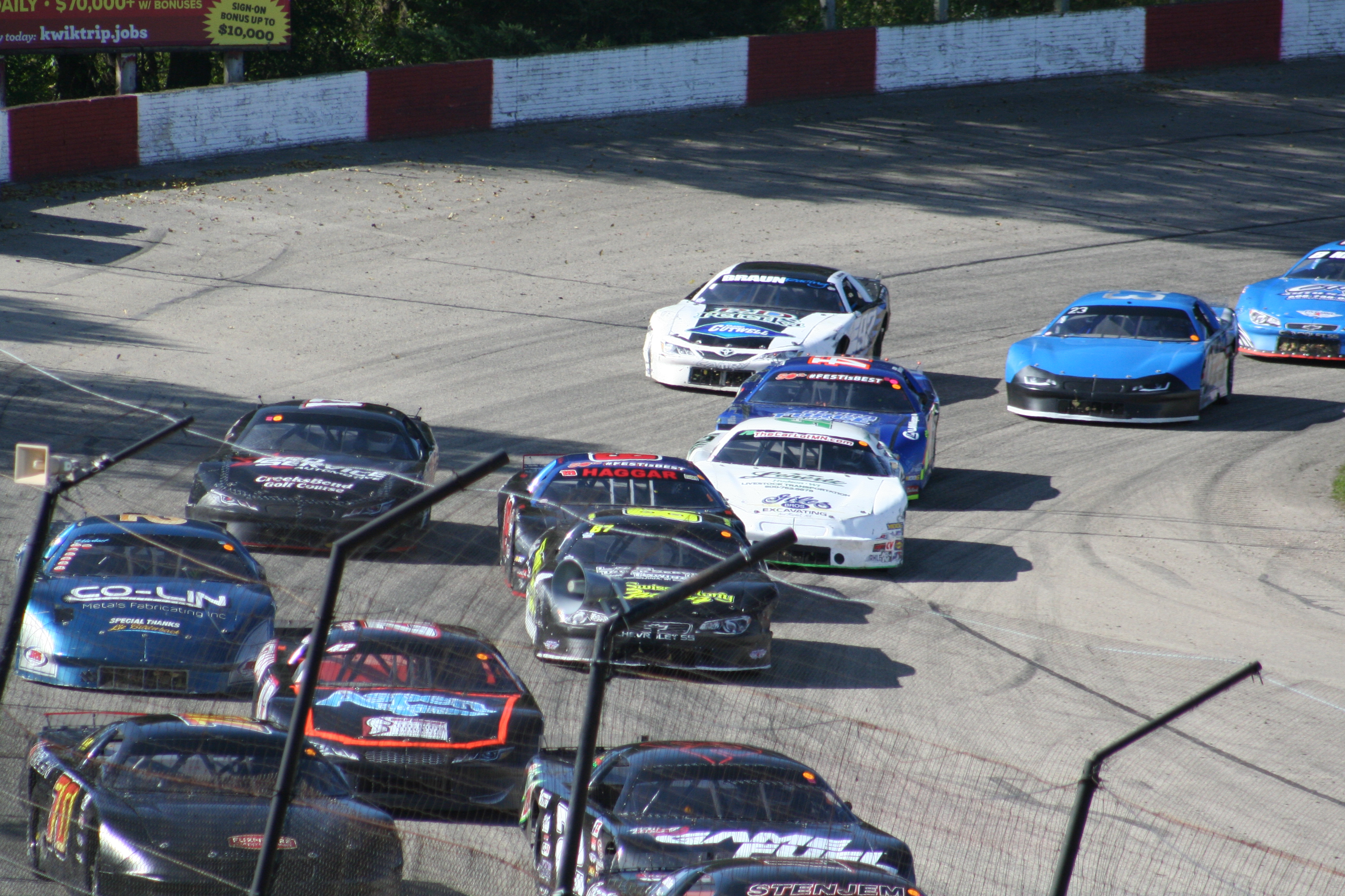 Racing action every Saturday.