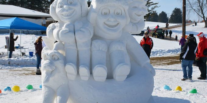 Giant Snow Sculpture