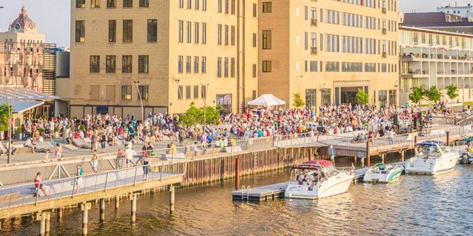 Spend an evening on the CityDeck enjoying entertainment at the Fridays on the Fox event. Photo by Paul Gass.