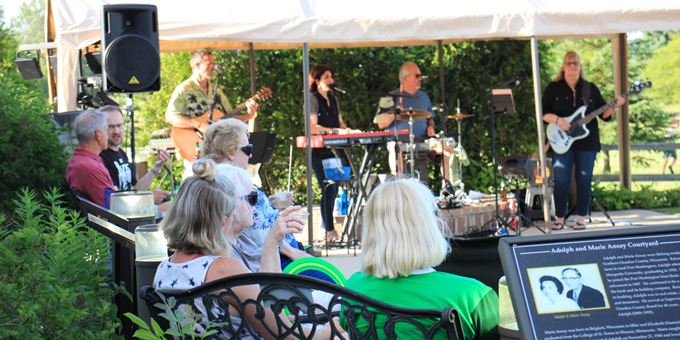 Relax in the peace and beauty of the gardens located at Belgium’s Luxembourg American Cultural Center, as you sip on quality beer, wine and hard cider imported straight from Luxembourg. Live music and food complete the evening.