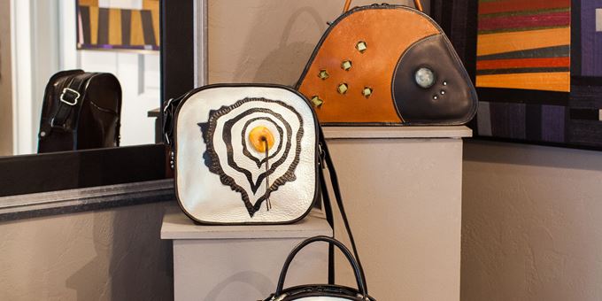 Leather goods by Turtle Ridge Gallery