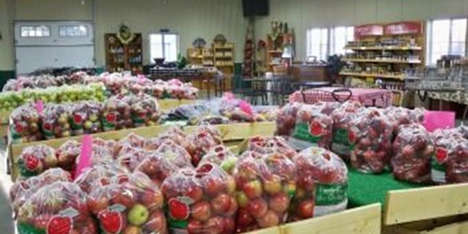 Over 20 varieties of apples for sale.
