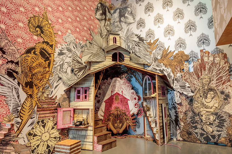 Image of Swoon's installation