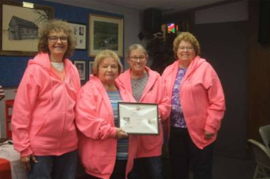GFWC Antigo Junior Woman’s Club recognition for the Best Overall Club for the Annual Craft and Trade Show. The money raised is given to various Langlade County nonprofit organizations.