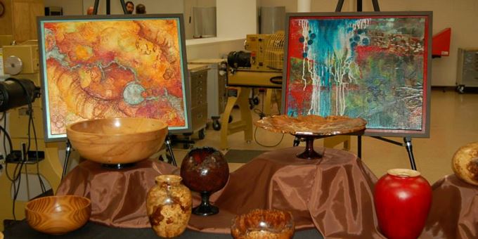 Some of the art presented at Gallery Nite.