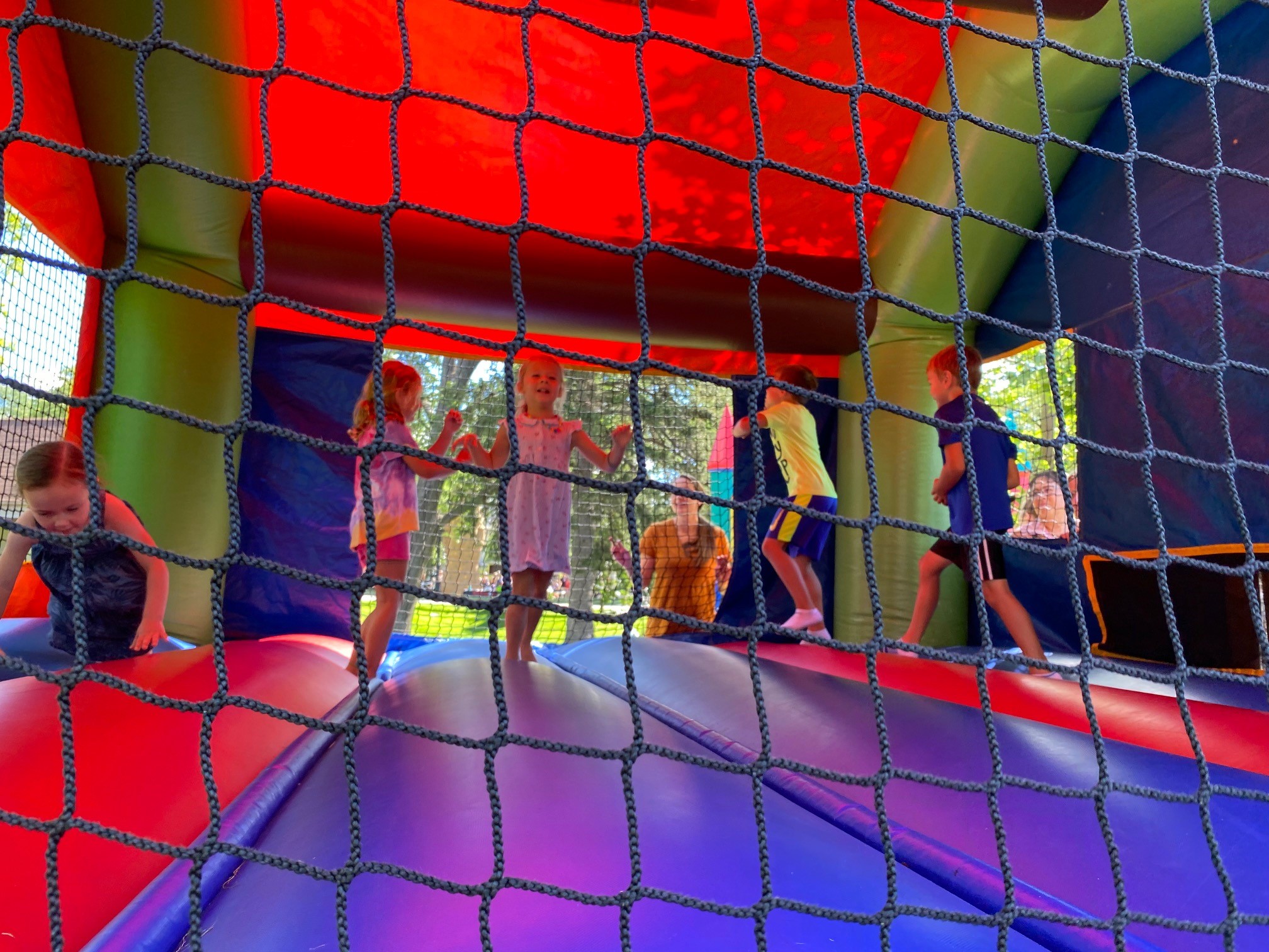 Kids Fest sets up several inflatables so there is little to no wait to get bouncing.