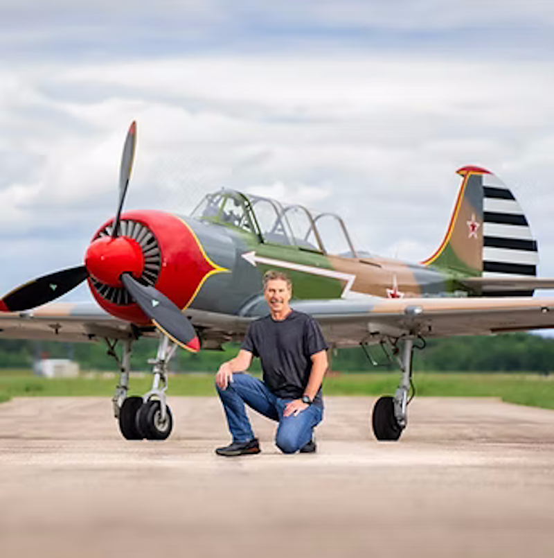 Jody Graffunder's shows focus on excellence and safety while putting on a performance that's hard to forget! He has dreamed of being a pilot since childhood, and made that dream come true in 2012. Now, he lives in Eau Claire and spreads his love for aviation at airshows across the area