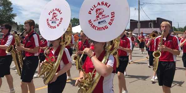 Parade features the Pulaski High School Band