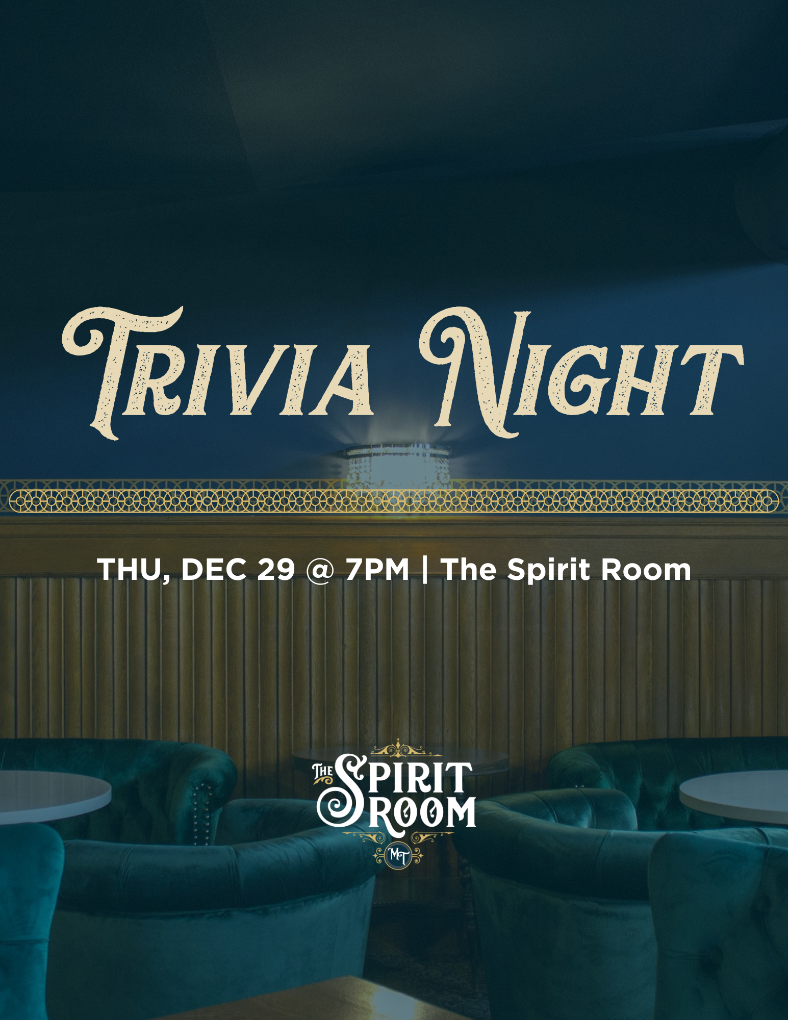 With everyone home for the holidays, Trivia Night is the perfect place for a little fun rivalry with your friends and family!