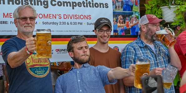 Stein Hoisting Competitions daily at DAS Fest USA!