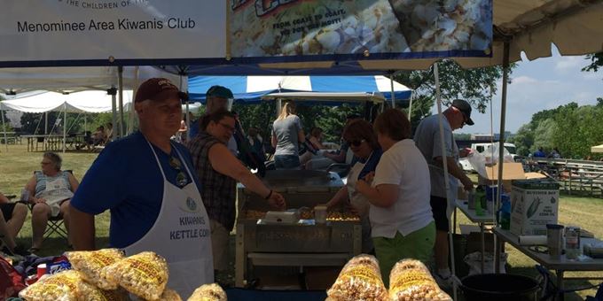 Fresh Kettle Corn from our local Kiwanis.