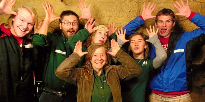 Take a fun photo at the beginning of your cave experience and take it home!