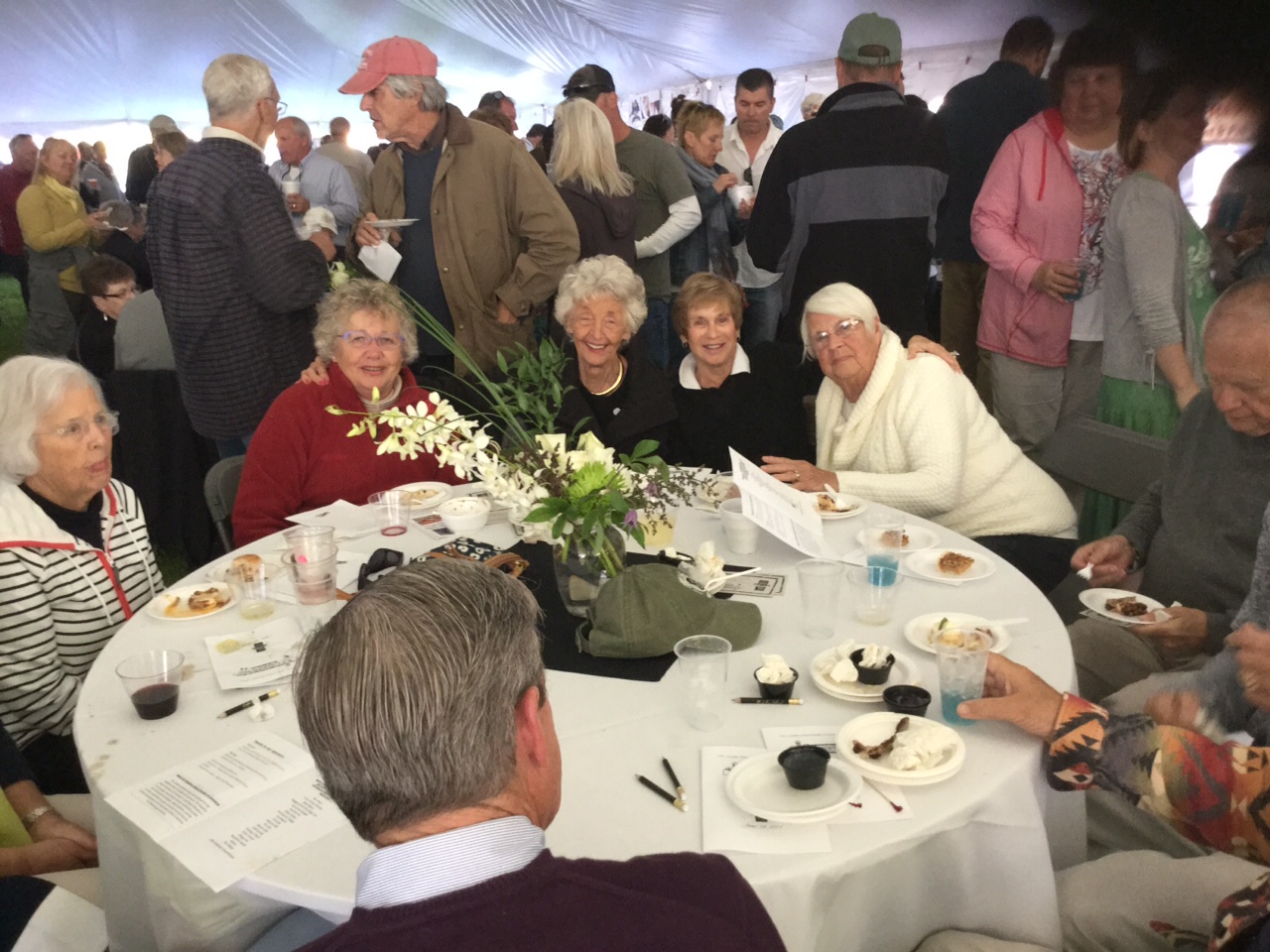The crowd enjoys the delicious offerings at the Chequamegon Chef's Exhibition.