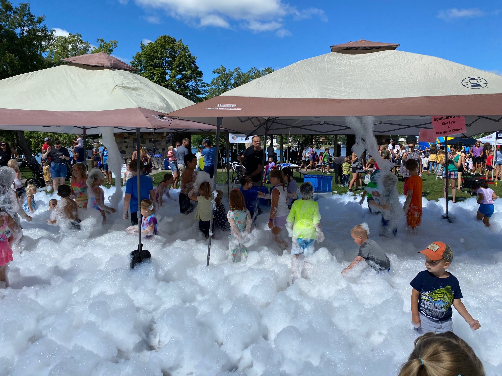 The bubble zone is probably the most popular activity. Plan ahead and put your child in a bathing suit under their clothes and bring a towel.