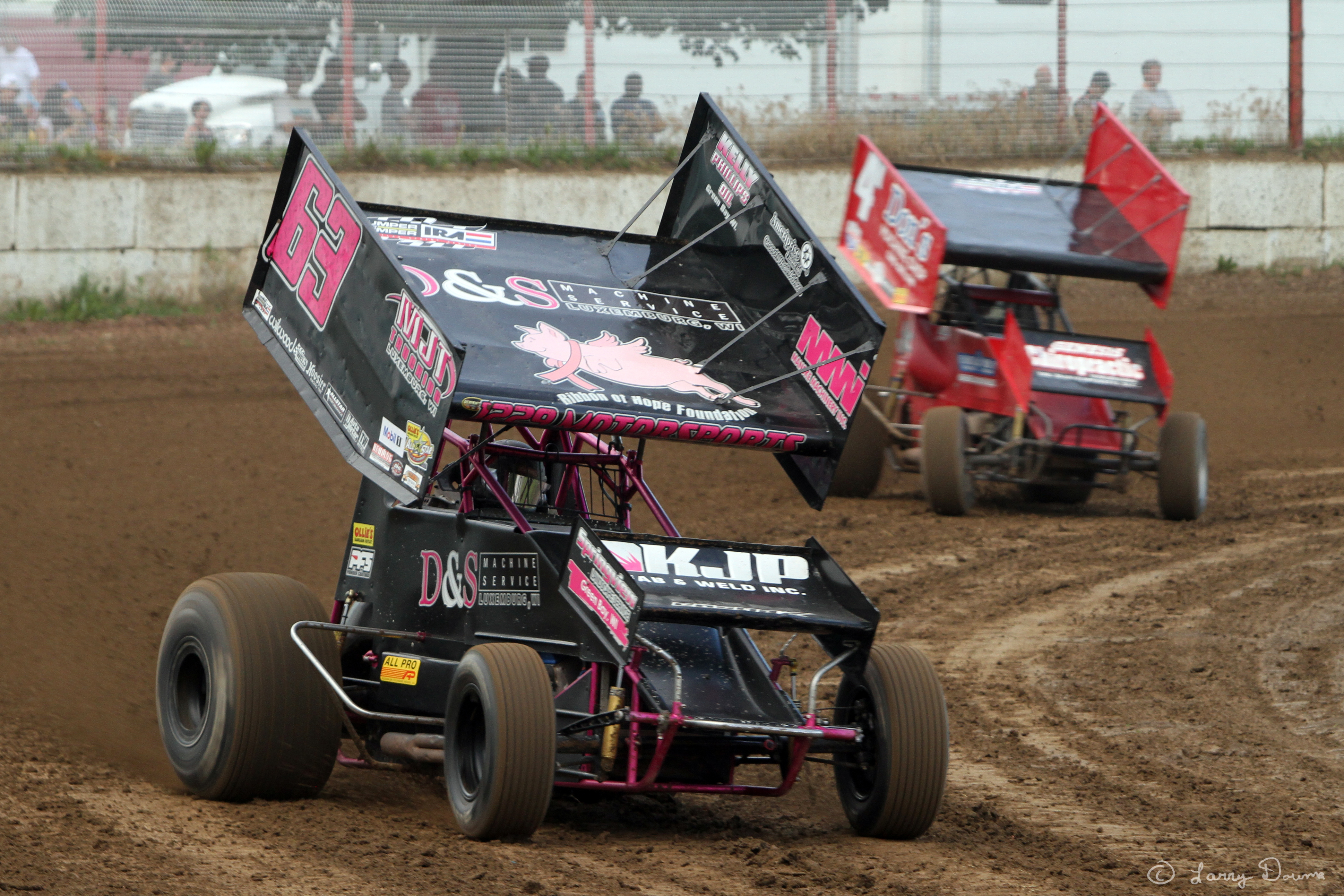 Sprint Car Dirt Track Racing