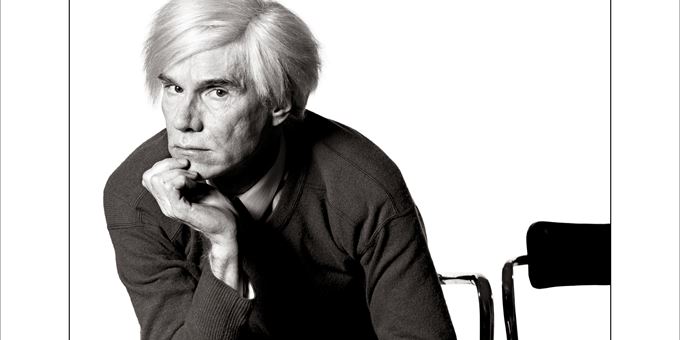 Douglas Edmunds, &quot;Andy Warhol # 31b, Seated with Chair,&quot; 209, archival pigment print. Gifted 2019, Peggy Ann