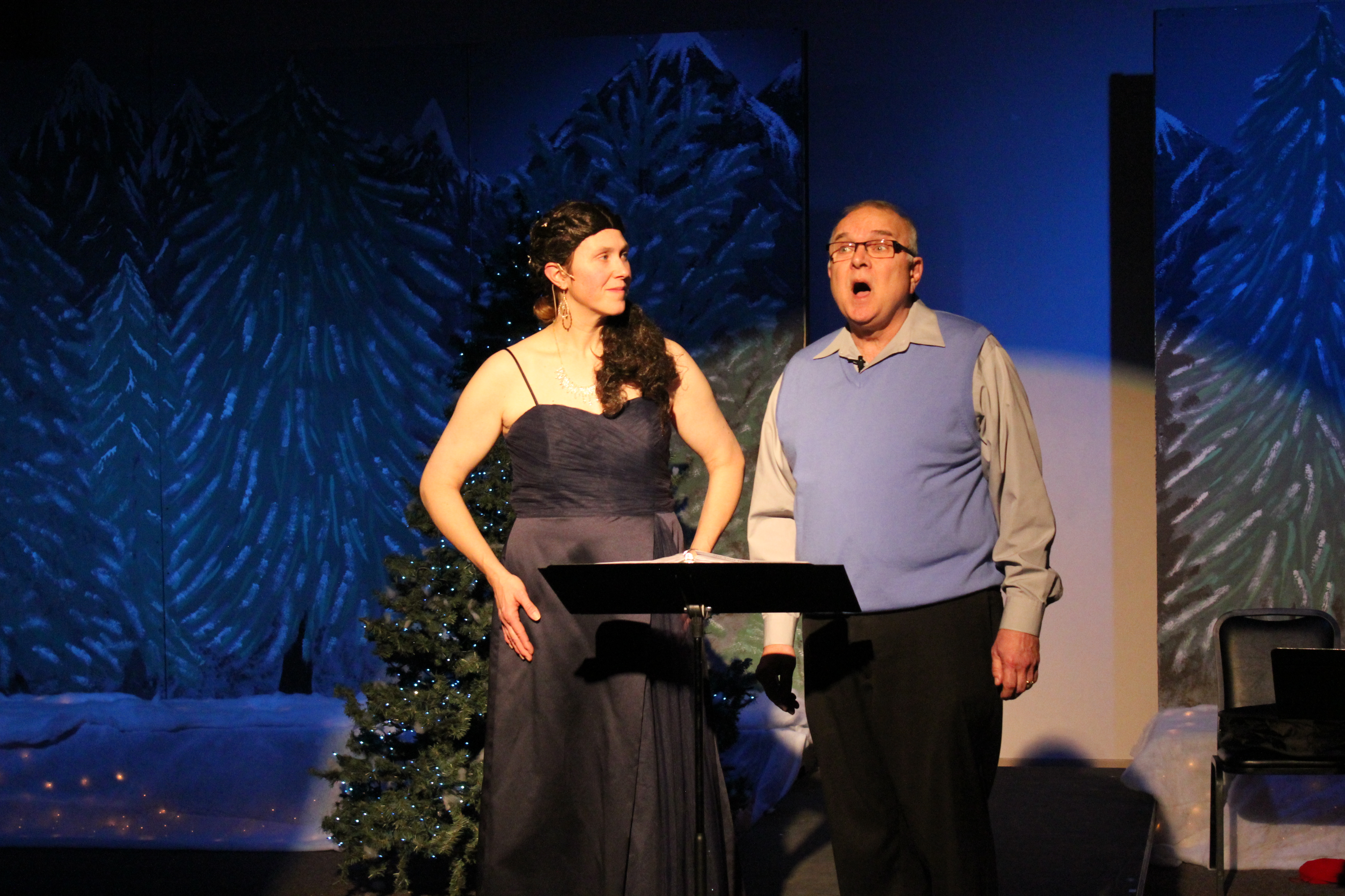 Tom Clegg &amp; Kerrylynn Kraemer-Mahlendorf singing in Celtic Christmas 2014