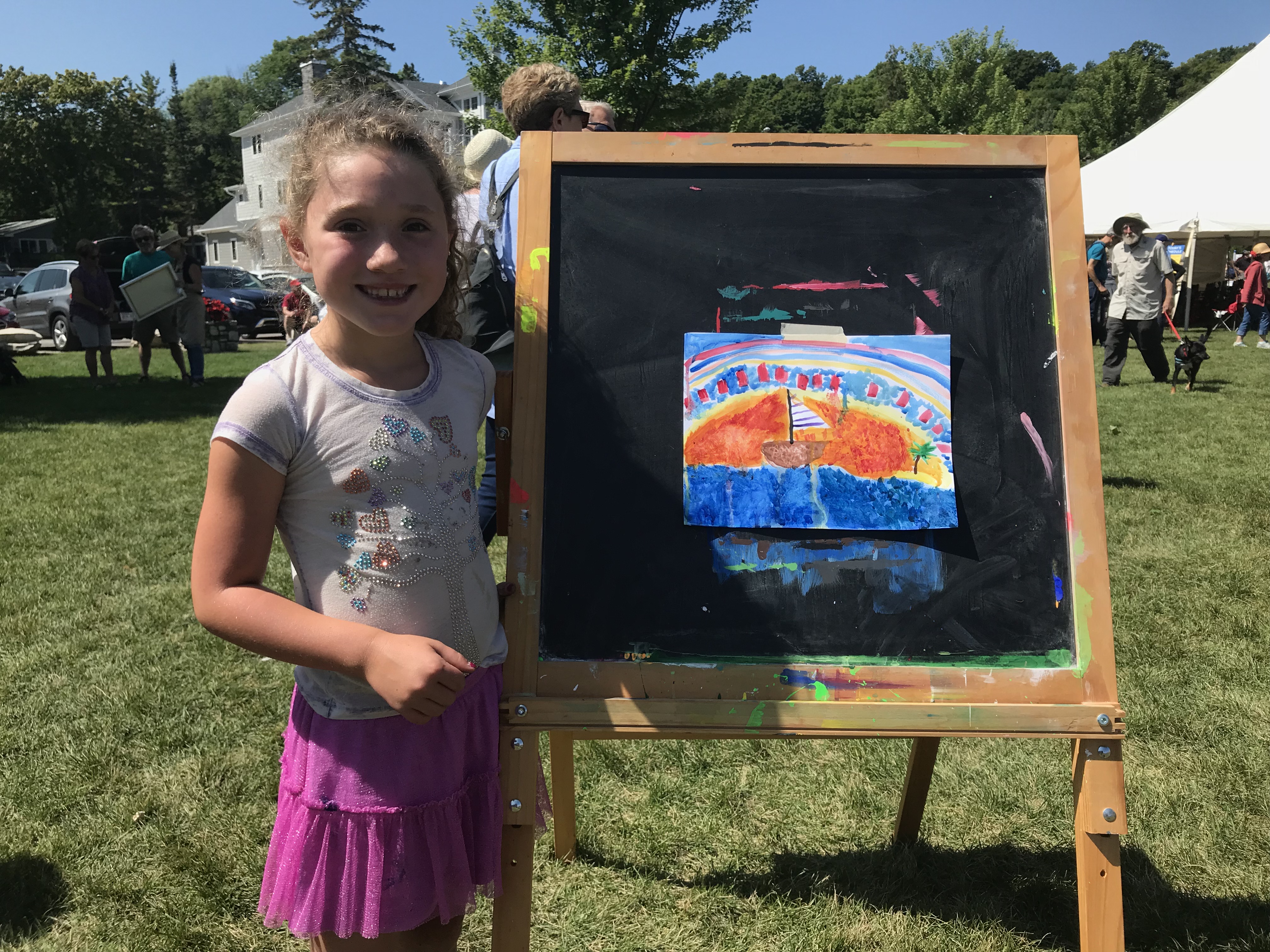 Young Artist at the Saturday Kids Paint