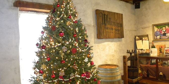 Wollersheim Winery&#39;s halls are decked for Christmas.