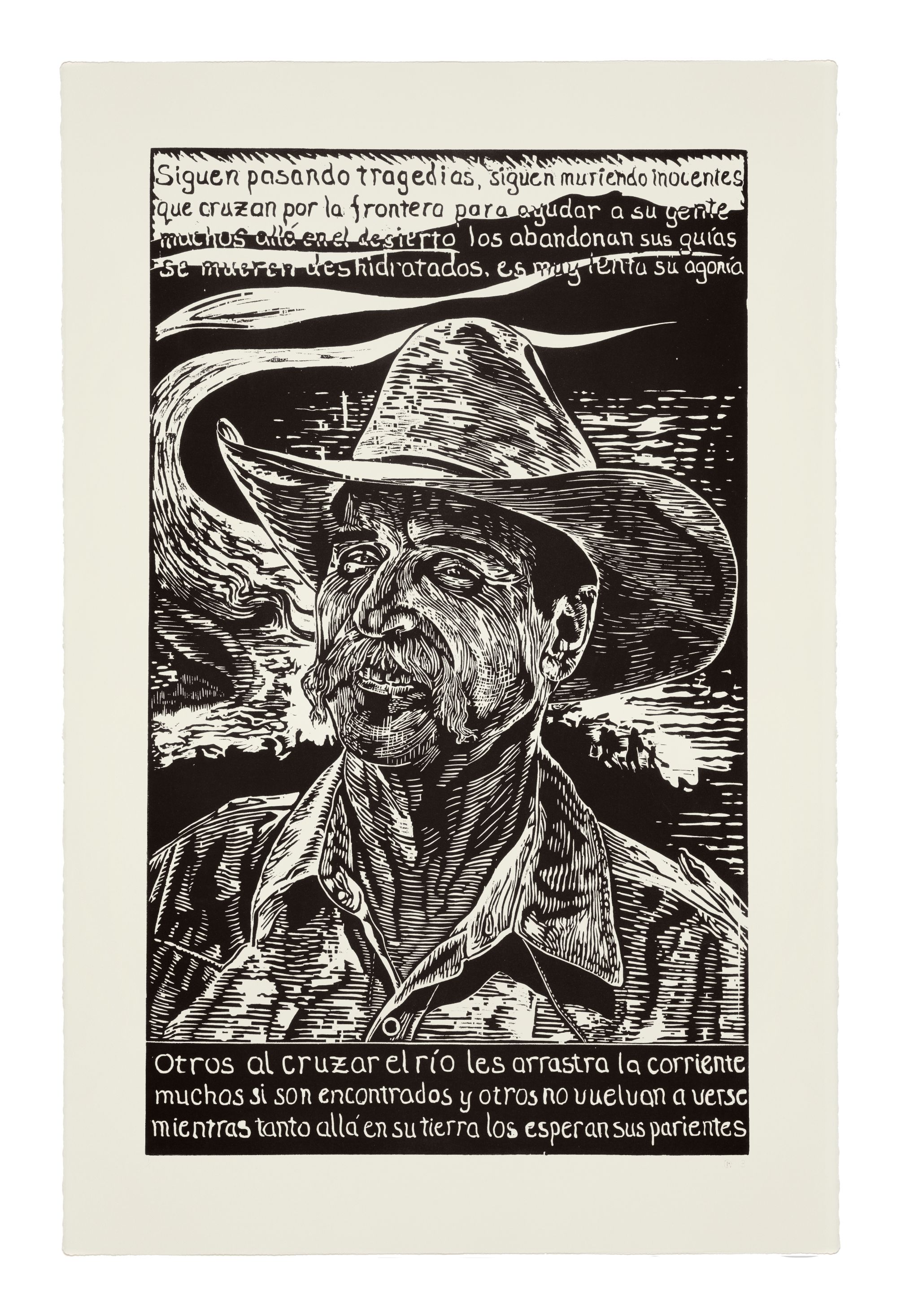 image of a woodcut by Raoul Deal