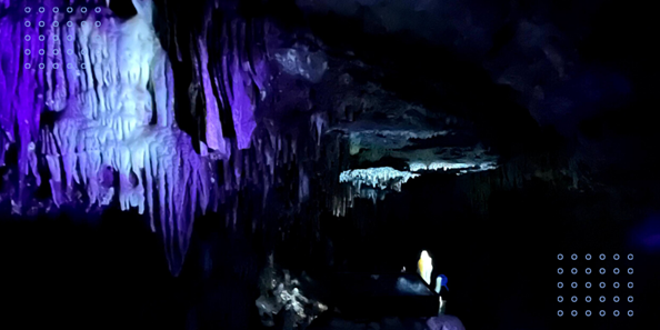 Unique Experience to explore the Cave of the Mounds by Black Light. Watch the cave glow under UV Light.