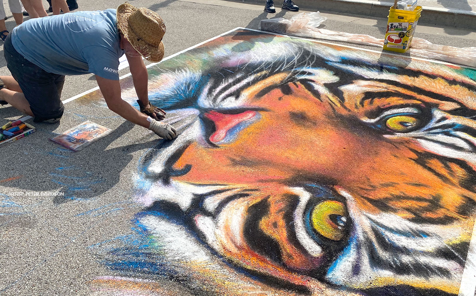 2022 Art &amp; Chalk Fest People's Choice Winner Peter Davidson