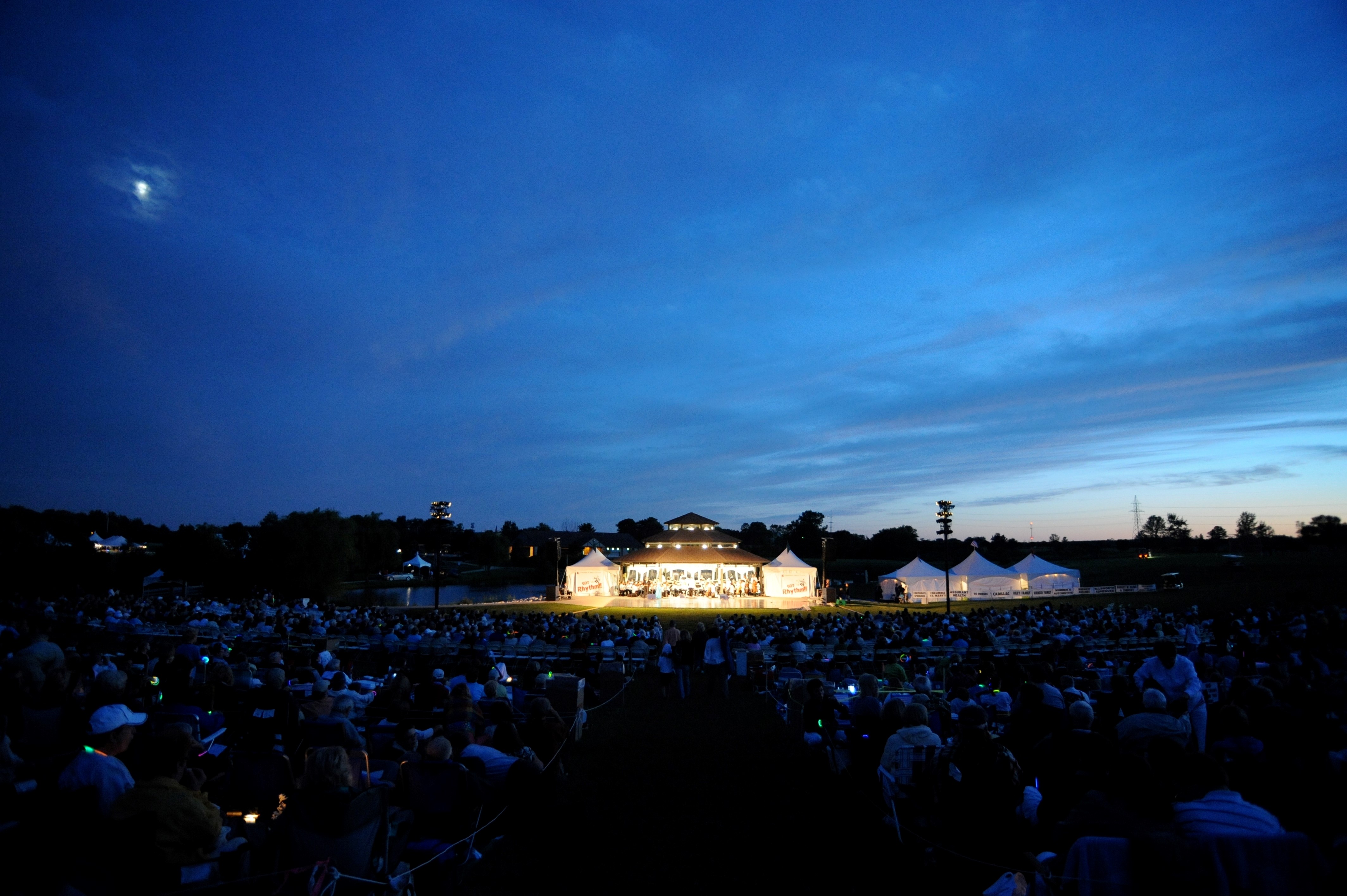 Magical moments at Gathering on the Green under the stars.