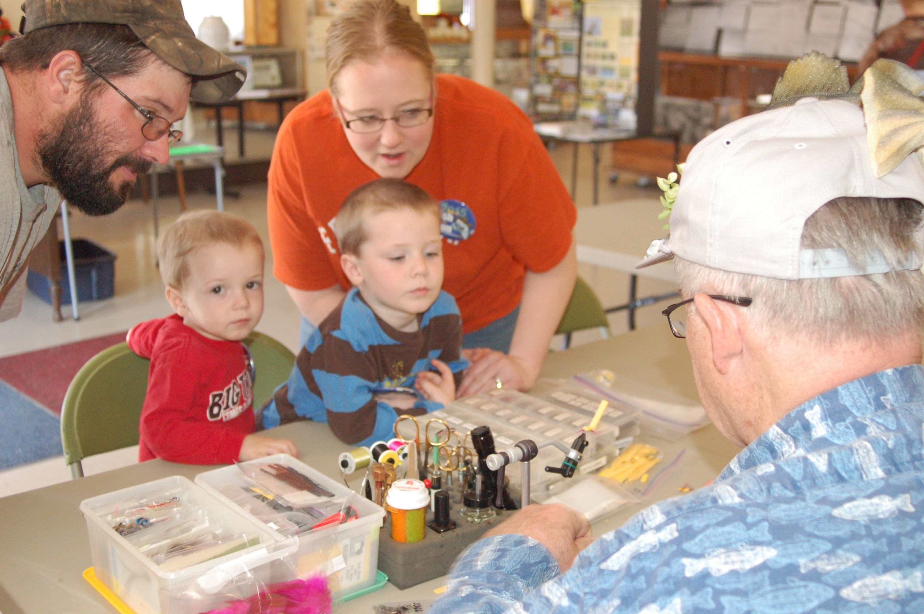 Watch a fly tying demonstration and maybe even make your own!
